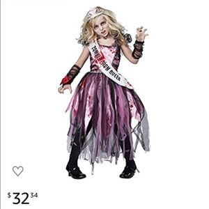 Zombie prom queen girls Halloween costume S 6-8